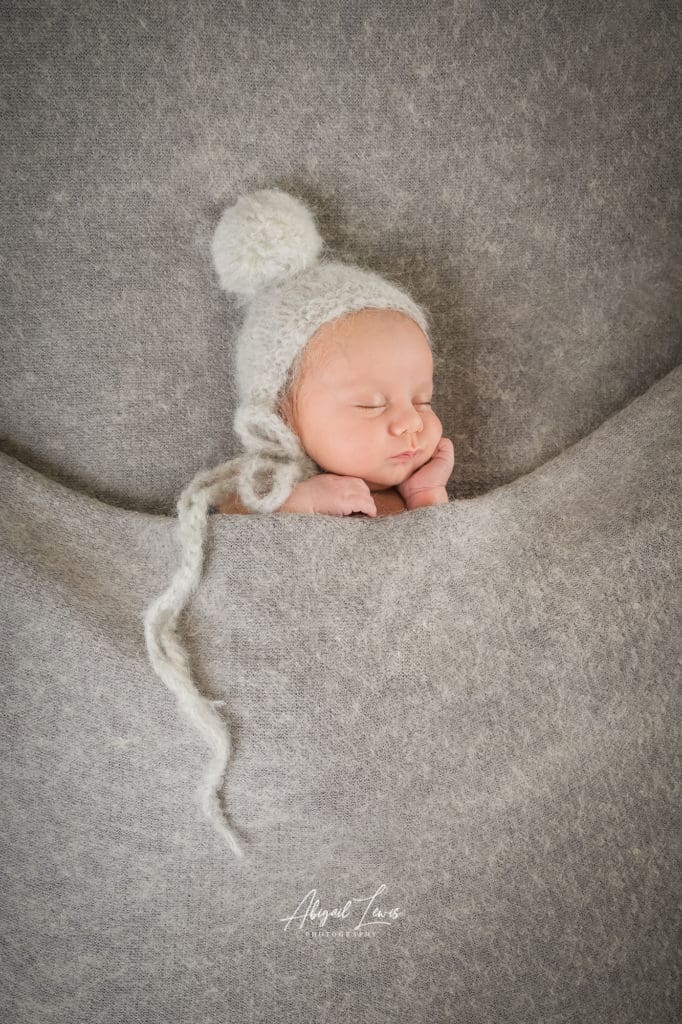 Newborn photography session Wales